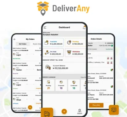 DeliverAny - Logistics Platform Development