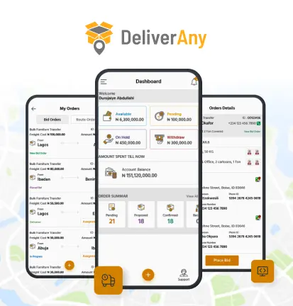 DeliverAny - Logistics Platform Development
