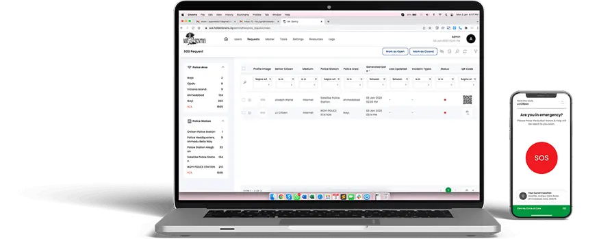 SOS - Smart Alerting Solution for Emergencies 3 sos platform image