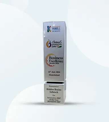 Knowledge Chamber of Commerce and Industry, ROCKEYE - Innovative ERP of the Year, 2024