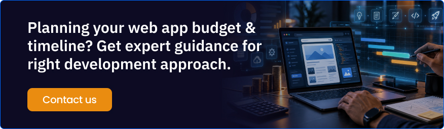 Planning your web app budget timeline Get expert guidance for right development approach A Guide to Enterprise Web Application Development [Process + Cost + Timeline]